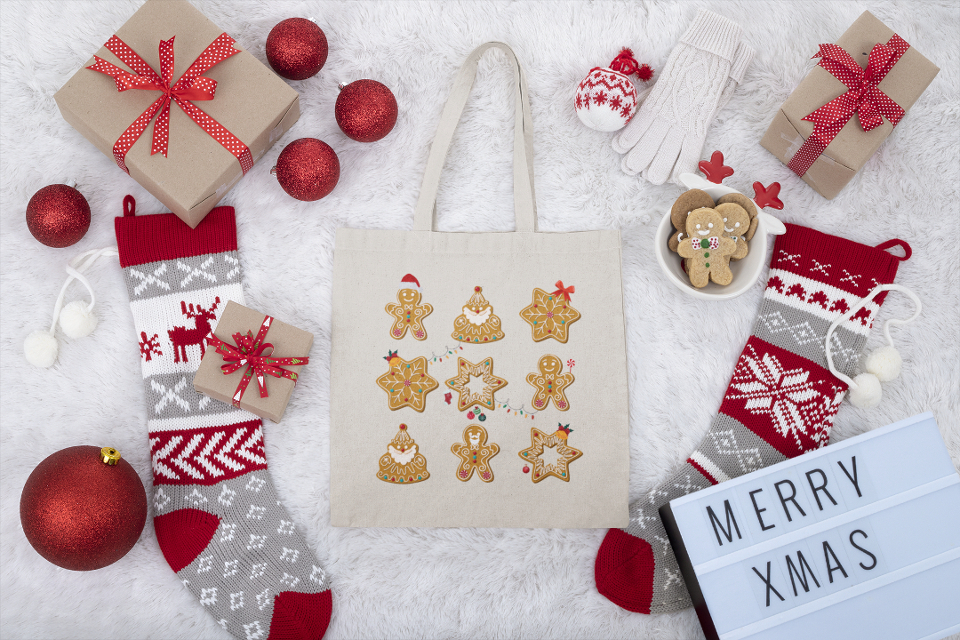 Gingerbread Tote Bag
