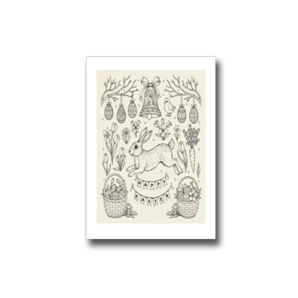 Šerpa s potiskem Happy Easter