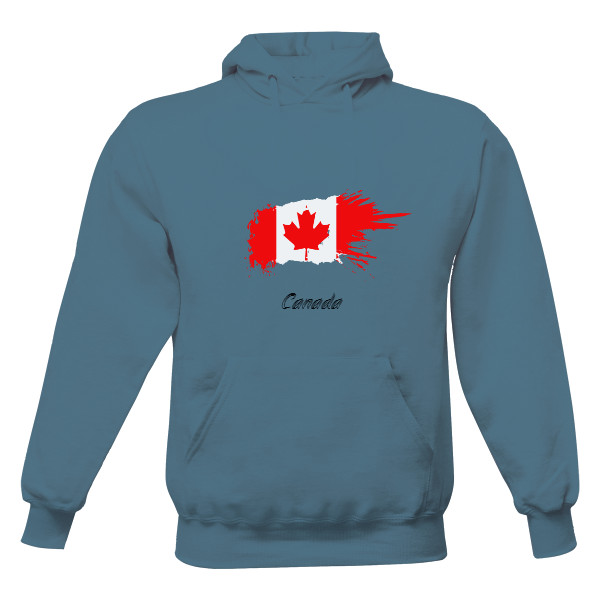 Pánská mikina s kapucí Just Hoods s potiskem Mikina Canada