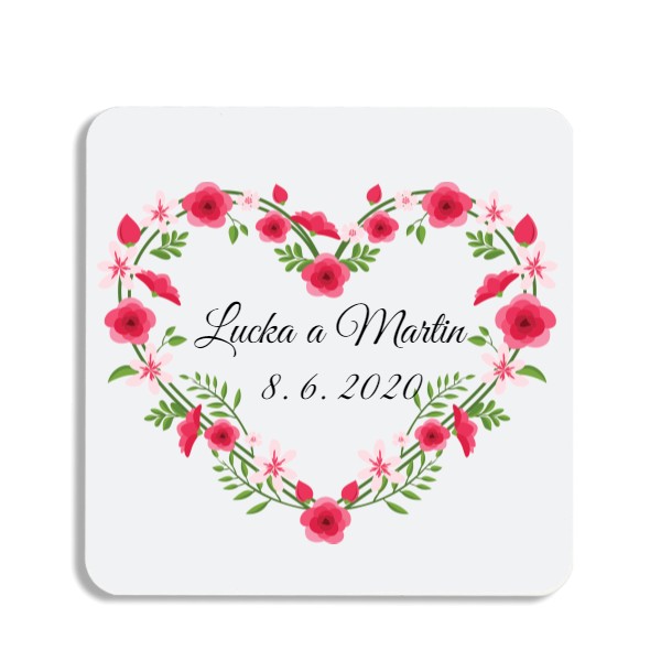 Mug coaster Wedding